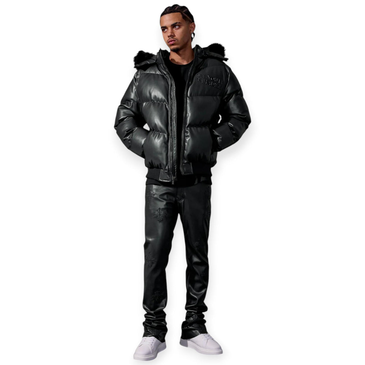 Jordan Craig Men Puffer Jacket The Wild One SYIP Emboss (Black)