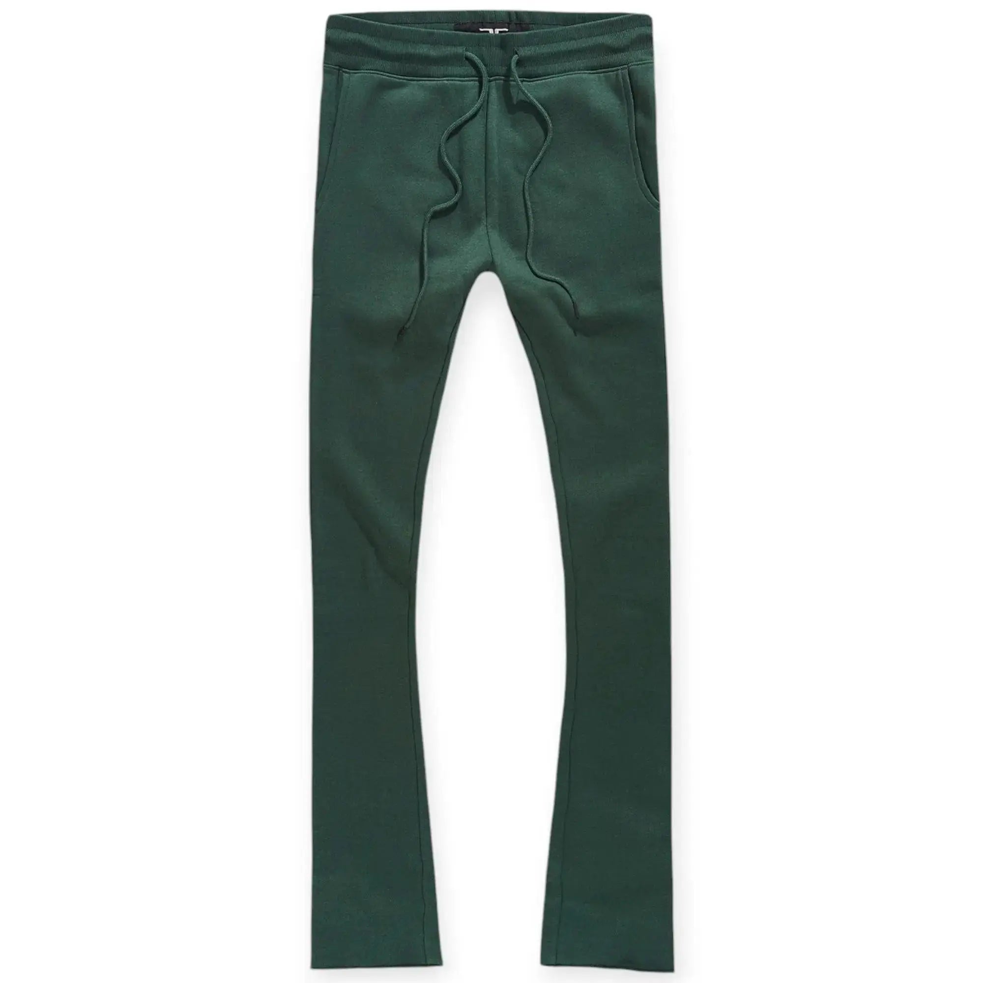 Jordan Craig Men Uptown Stacked Fleece Sweatpants (Hunter Green)-Hunter Green-Small-Nexus Clothing