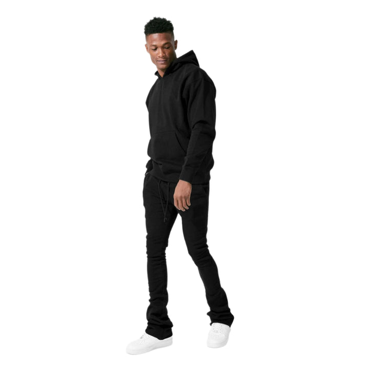 Jordan Craig Men Uptown Stacked Sweatpants (Black)-Nexus Clothing