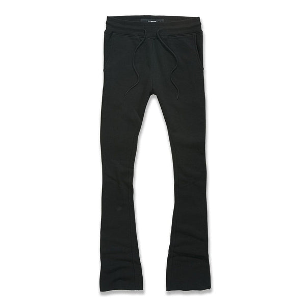 Jordan Craig Men Uptown Stacked Sweatpants (Black)-Black-Small-Nexus Clothing