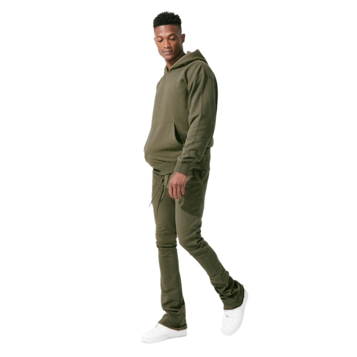 Jordan Craig Men Uptown Stacked Sweatpants (Olive)-Nexus Clothing