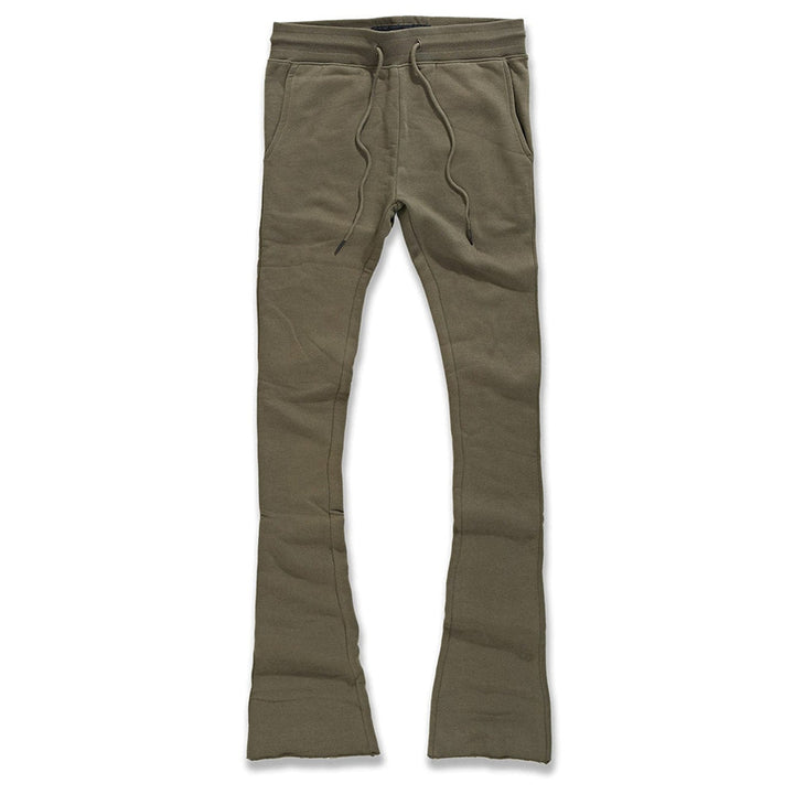 Jordan Craig Men Uptown Stacked Sweatpants (Olive)-Olive-Small-Nexus Clothing