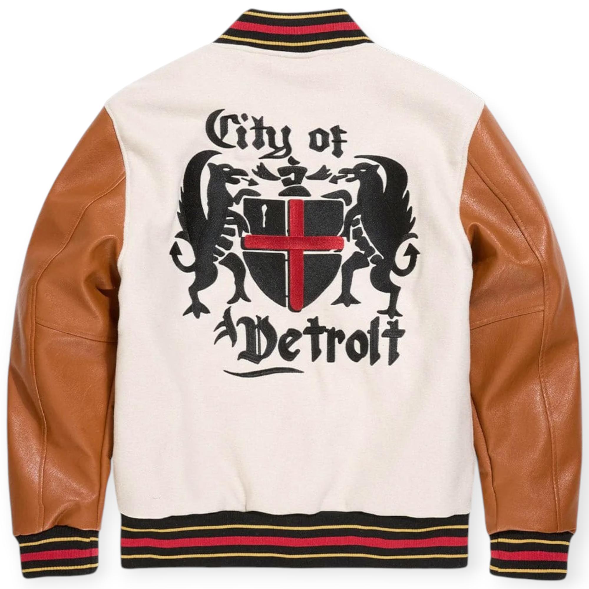 Jordan Craig Men Jacket Varsity (Cream)
