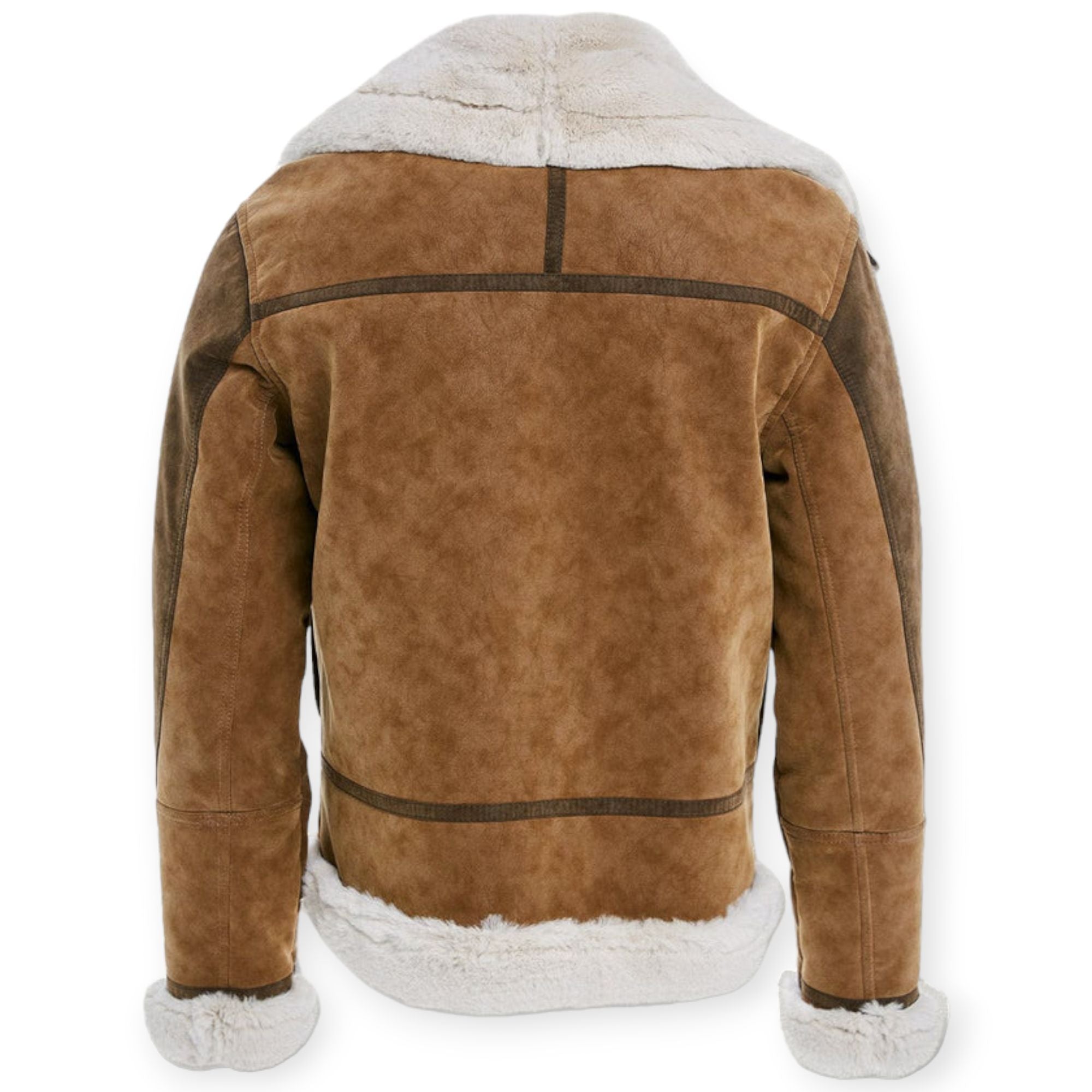 Jordan Craig Men Vienna Fur Bomber Jackets (Brown)-Nexus Clothing