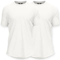Jordan Craig Mens 8991A-2pK Two Pack Scallop Tee (All White)