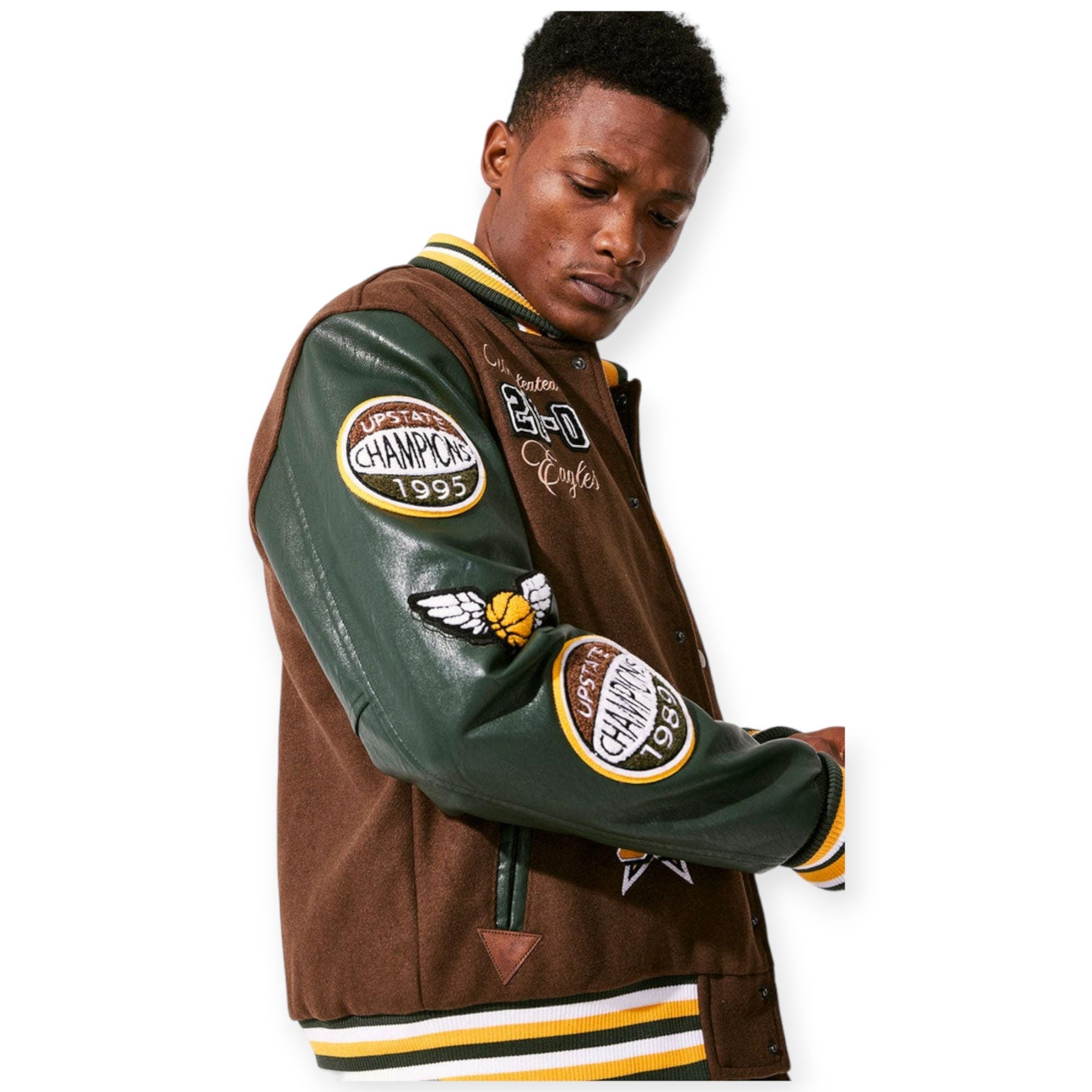 Jordan Craig Varsity Jacket Men Star Eagles (Mission)-Nexus Clothing