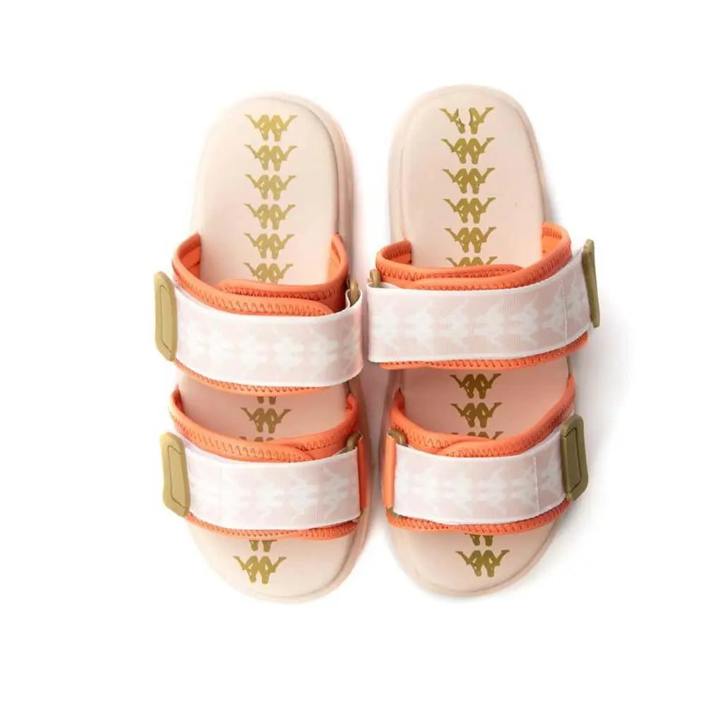 KAPPA 222 BANDA ASTER 2 SANDALS SLIDES - PINK CORAL GOLD-Pink Coral Gold-12-Nexus Clothing