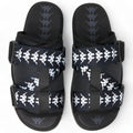 KAPPA men 222 BANDA 1 SANDALS (BLACK-WHITE-BLACK)