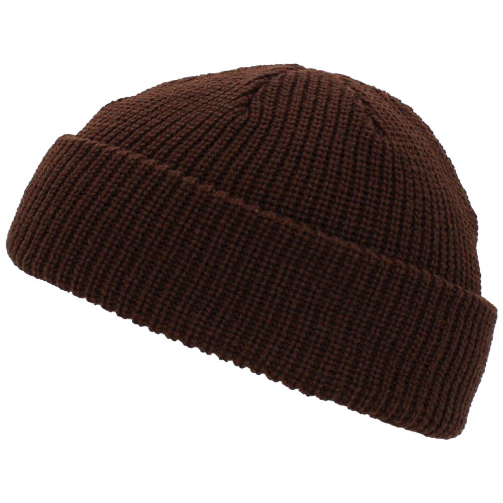 KB Ethos Men Classic Warm Winter Fisherman Beanie Hat (Brown)-Brown-OneSize-Nexus Clothing