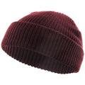 KB Ethos Men Classic Warm Winter Fisherman Beanie Hat (Burgundy)
