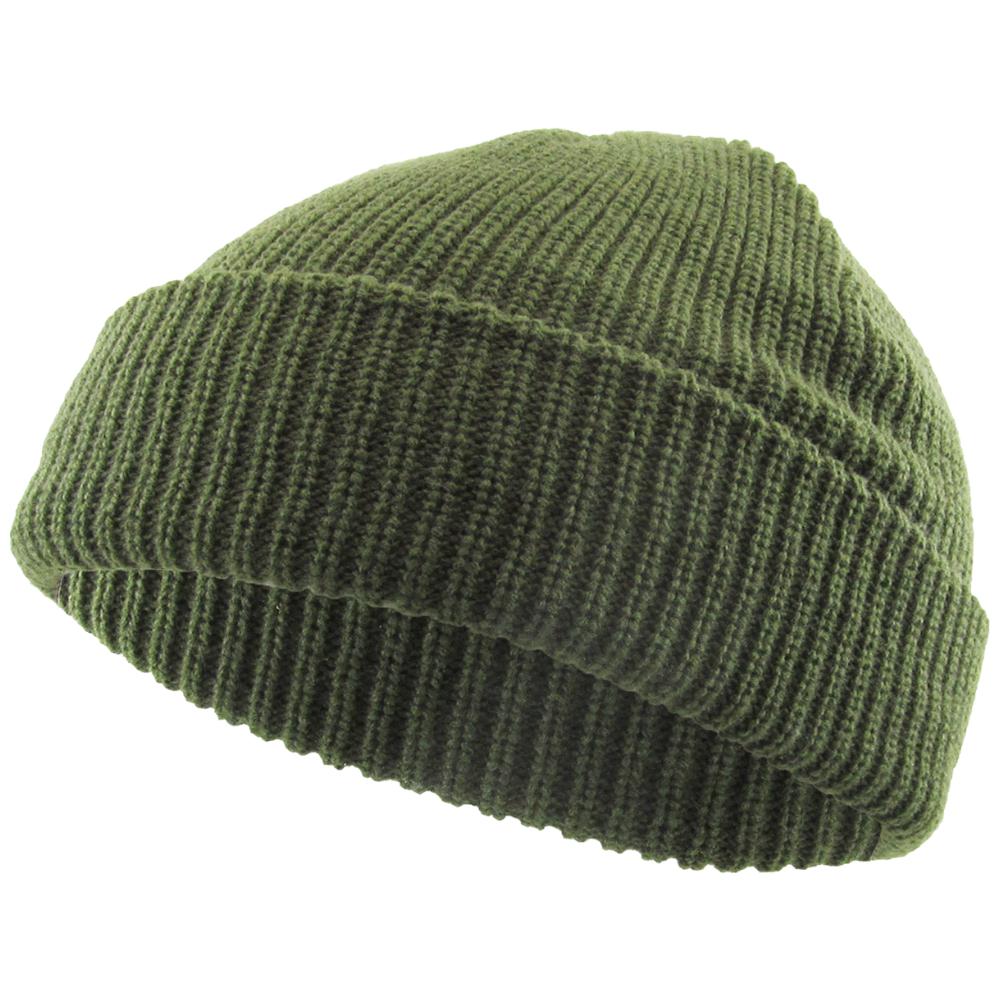 KB Ethos Men Classic Warm Winter Fisherman Beanie Hat (Olive)-Olive-OneSize-Nexus Clothing