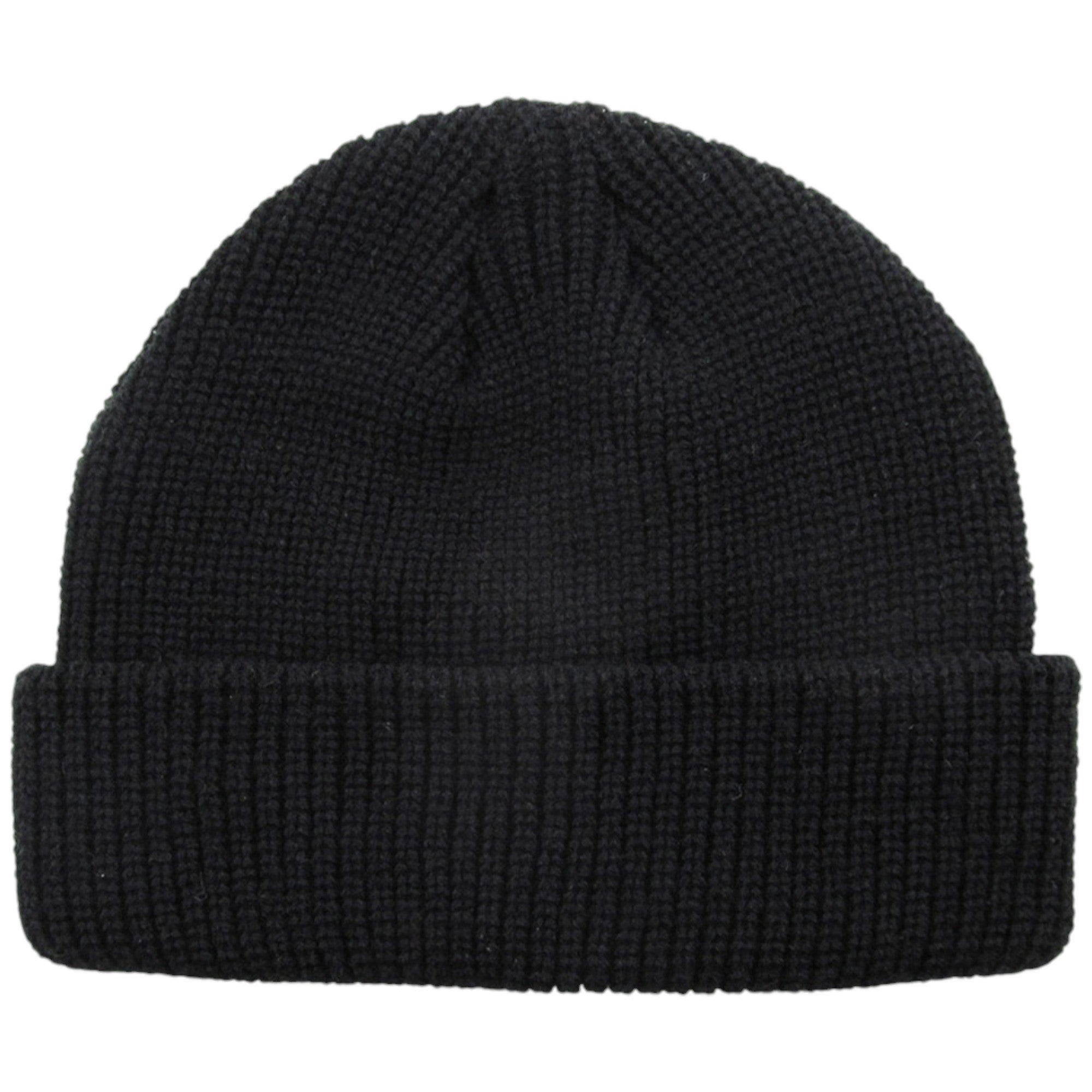 KB Ethos Men Classic Warm Winter Fisherman Beanie Hats Acrylic Ribbed Knit Cuff Daily Cap (Black)-Black-OneSize-Nexus Clothing