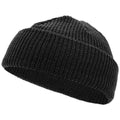 KB Ethos Men Classic Warm Winter Fisherman Beanie Hats Acrylic Ribbed Knit Cuff Daily Cap (Black)