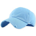 KB Ethos Men Distressed Vintage Baseball Strapback Dad Hat (Sky)