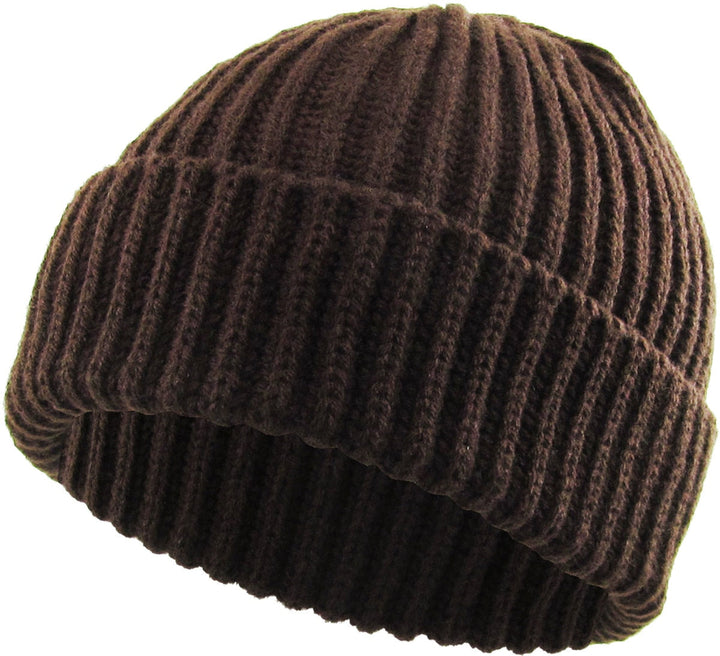 KB Ethos Men Ribbed Beanie (Brown)-Brown-OneSize-Nexus Clothing