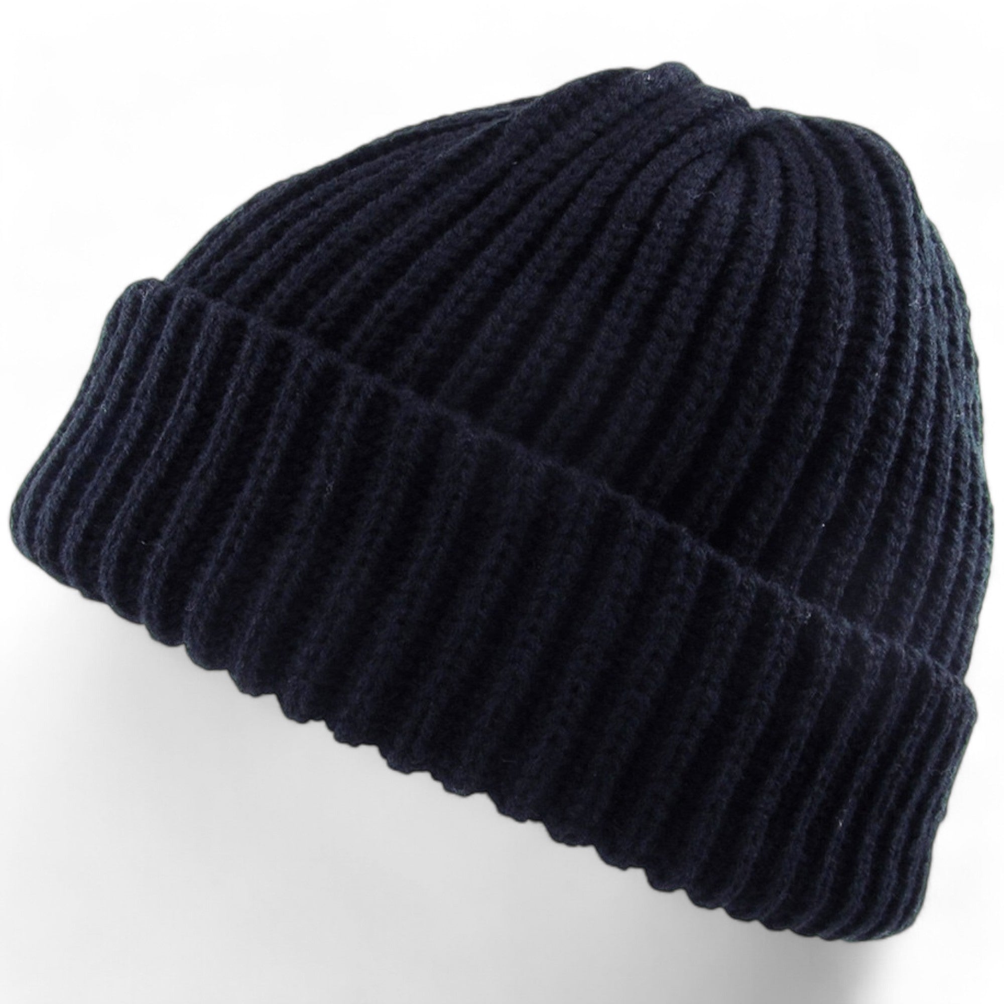 KB Ethos Men Ribbed Beanie (Navy)-Navy-OneSize-Nexus Clothing