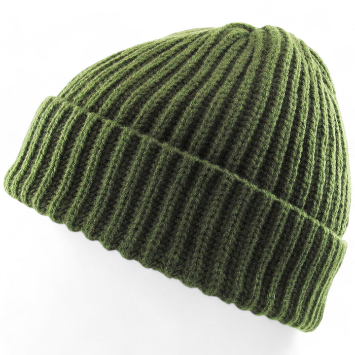 KB Ethos Men Ribbed Beanie (Olive)-Nexus Clothing