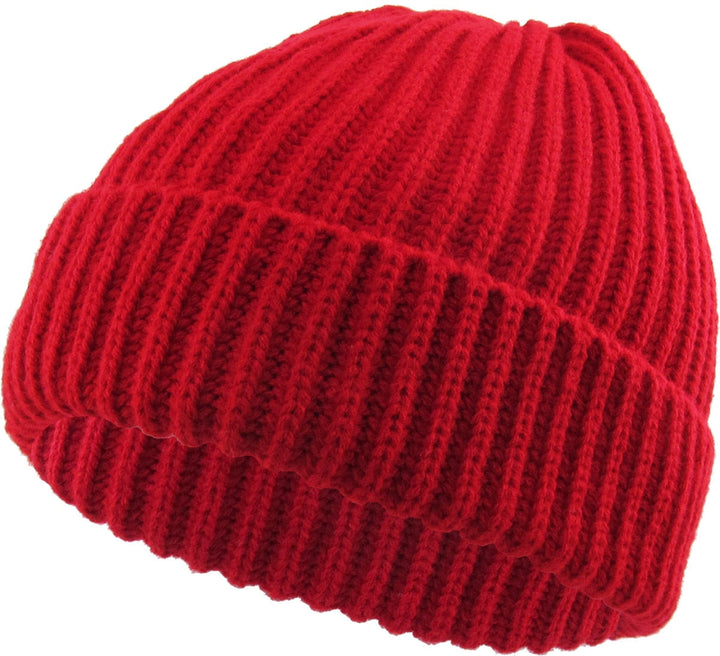 KB Ethos Men Ribbed Beanie (Red)-Red-OneSize-Nexus Clothing