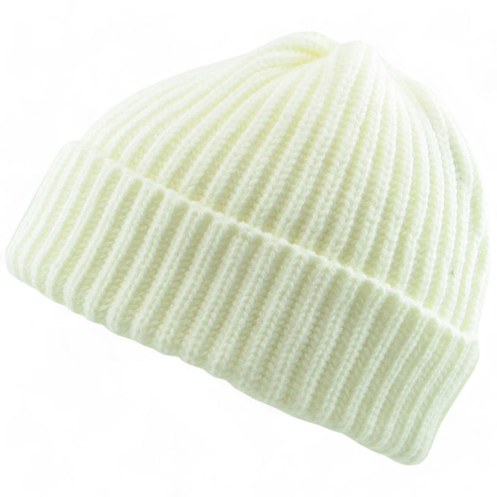 KB Ethos Men Ribbed Beanie (White)-Nexus Clothing