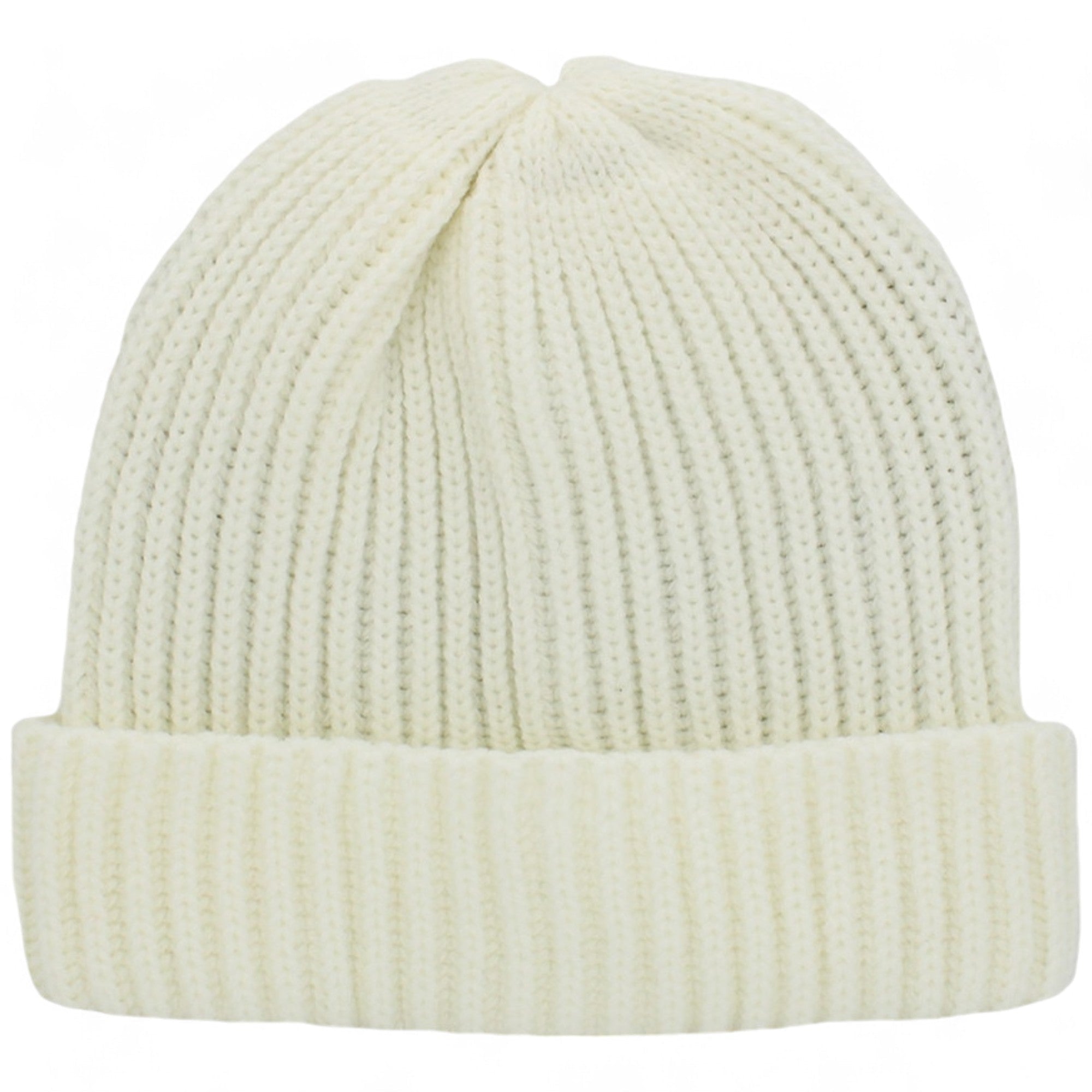 KB Ethos Men Ribbed Beanie (White)-White-OneSize-Nexus Clothing