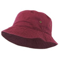 KB Ethos Men Solid Bucket Hat (Burgundy)