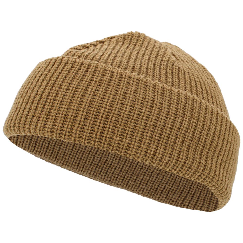 KB Ethos Unisex Classic Warm Winter Fisherman Beanie Hat (Khaki)-Khaki-OneSize-Nexus Clothing