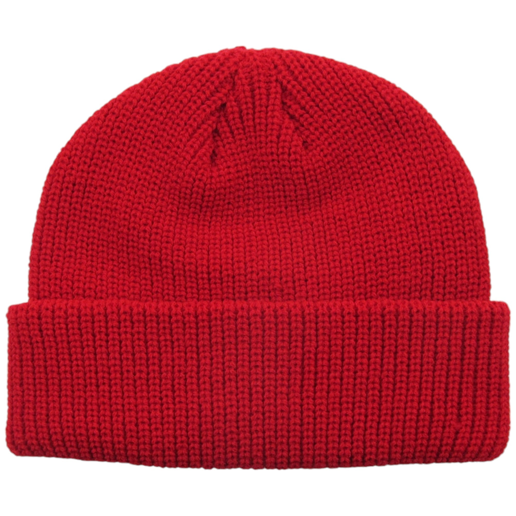 KB Ethos Unisex Classic Warm Winter Fisherman Beanie Hat (Red)-Red-OneSize-Nexus Clothing