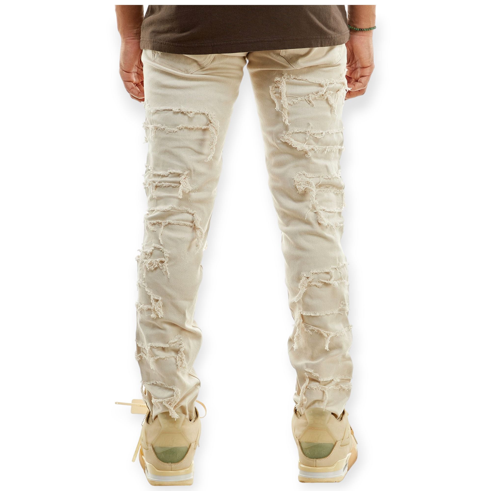 KDNK Men Complex Pants (Cream)-Nexus Clothing