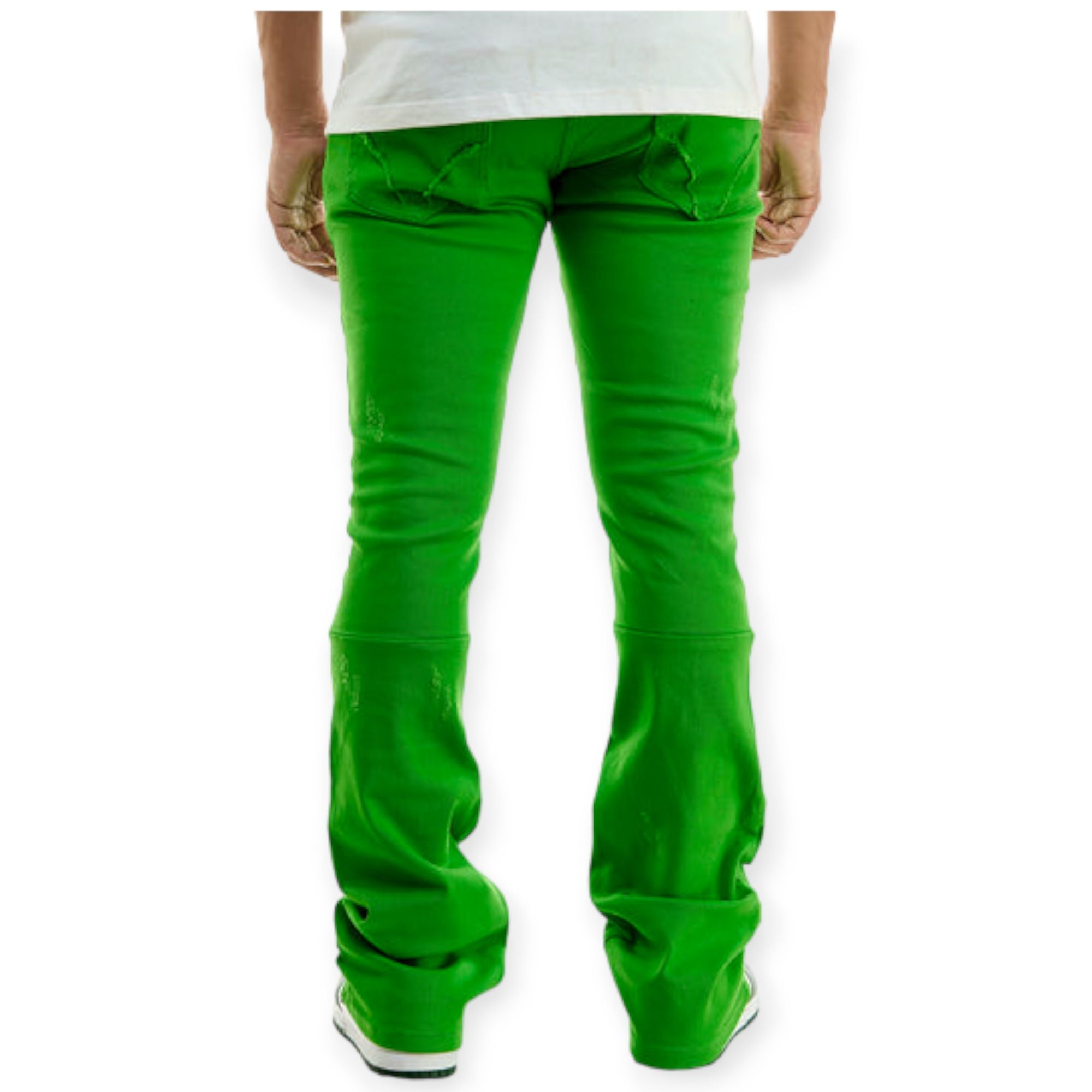 KDNK Men Dia Flare Pants (Green)-Nexus Clothing
