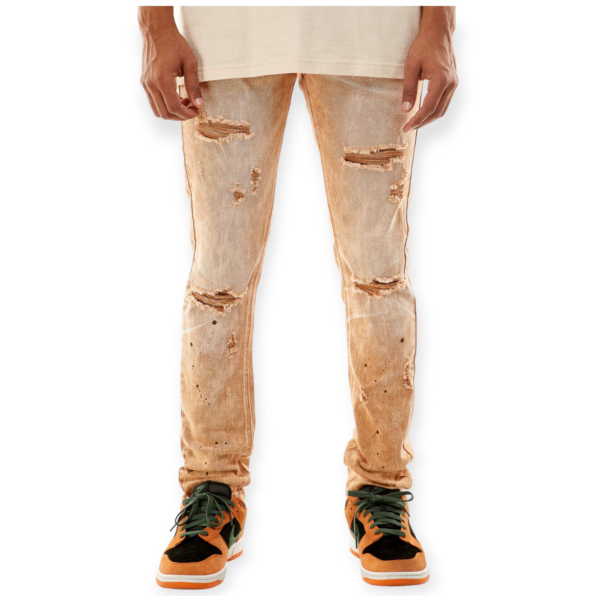 KDNK Men Planet Pants (Gold)-Gold-30W X 32L-Nexus Clothing