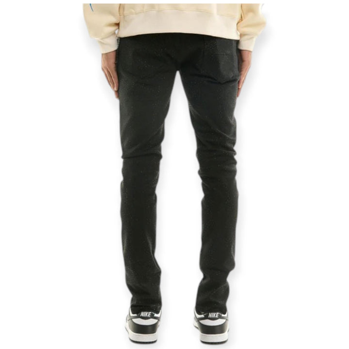 KDNK Men Jeans Rhinestone Skinny Denim (Jet Black) – Nexus Clothing