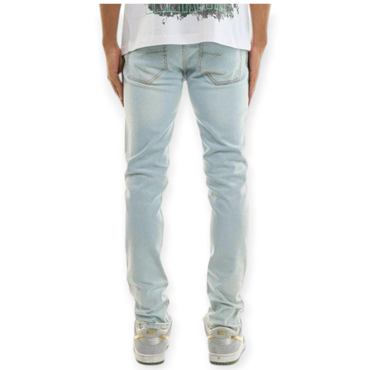 KDNK Men Jeans Rhinestone Skinny Denim (Light Blue) – Nexus Clothing