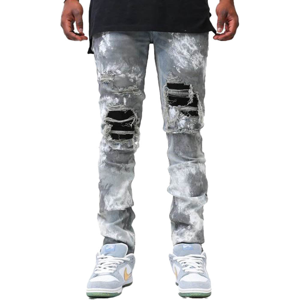 KDNK Men Storm Jeans (Blue)-Blue-30W X 32L-Nexus Clothing