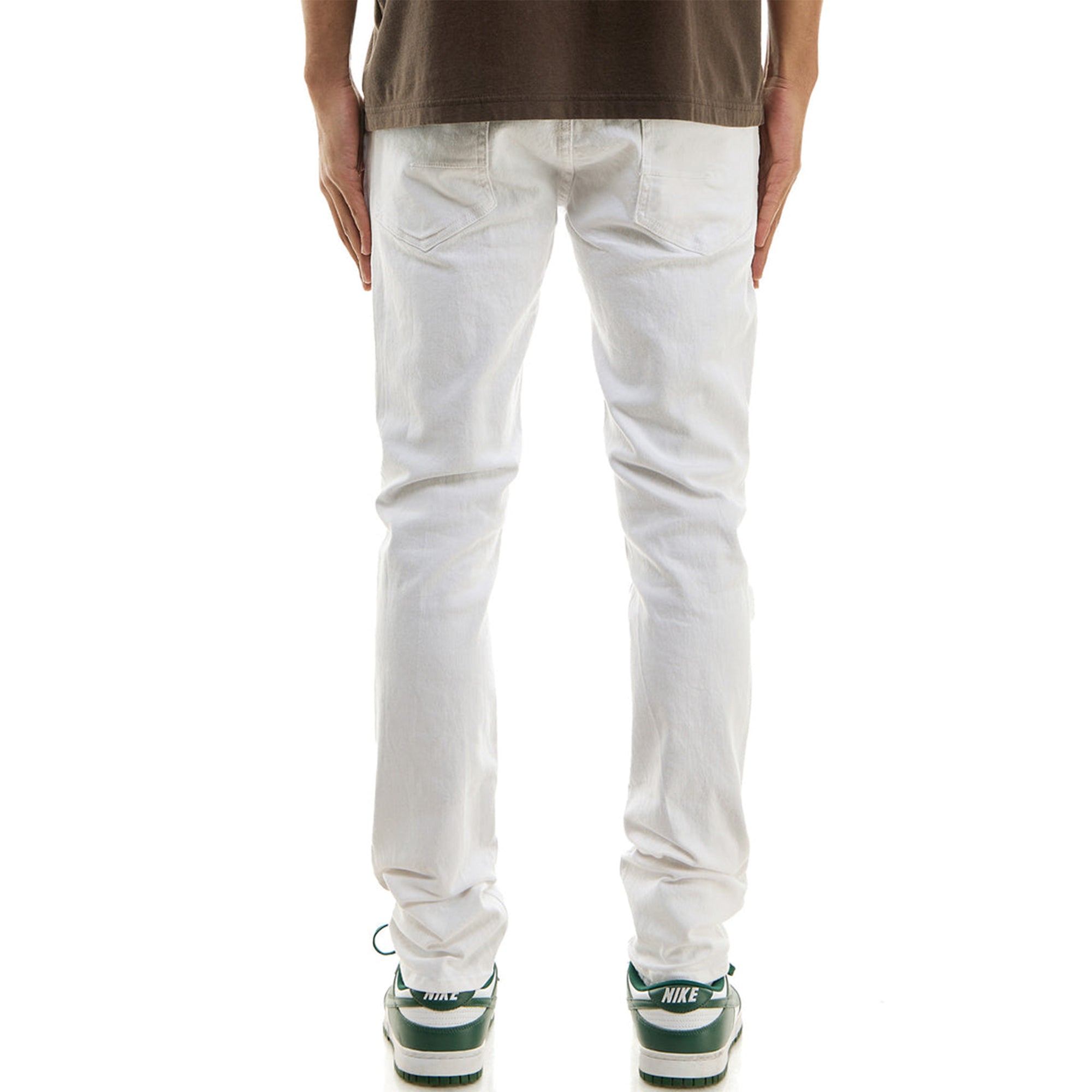KDNK Men Under Patched More Skinny Jeans (White)-Nexus Clothing