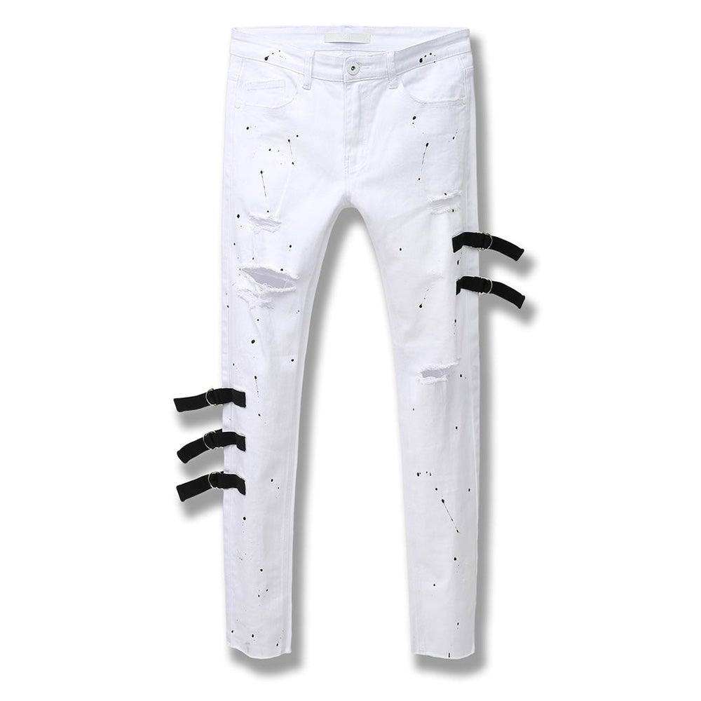 KDNK Men Utility Pants (White)-White-28W X 32L-Nexus Clothing