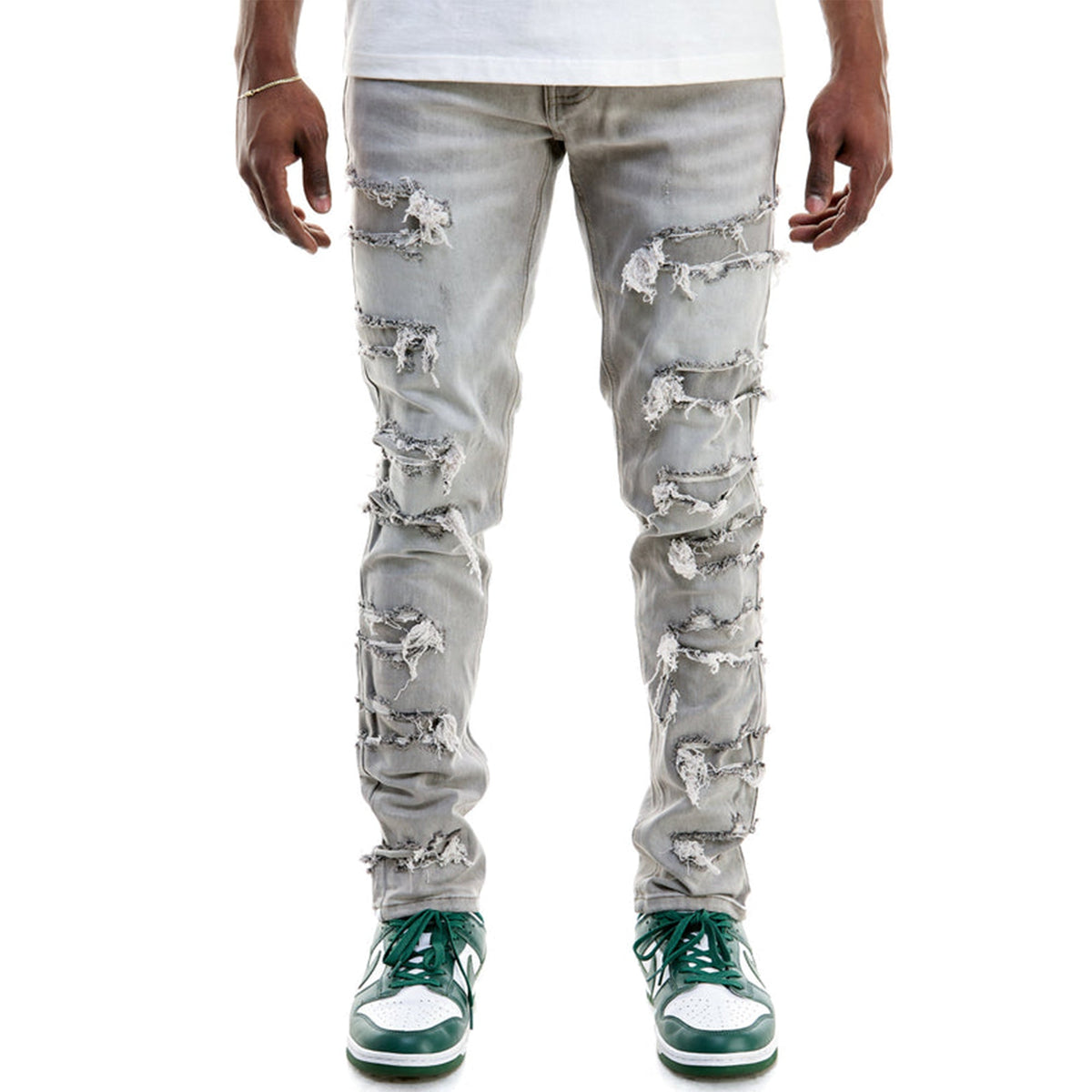 KNDK Men Complex Jeans (Grey)