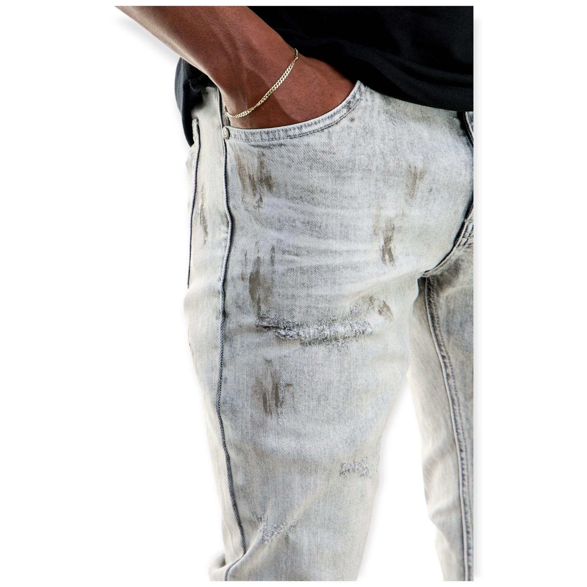 KNDK Men Smoky Jeans (Grey)-Nexus Clothing