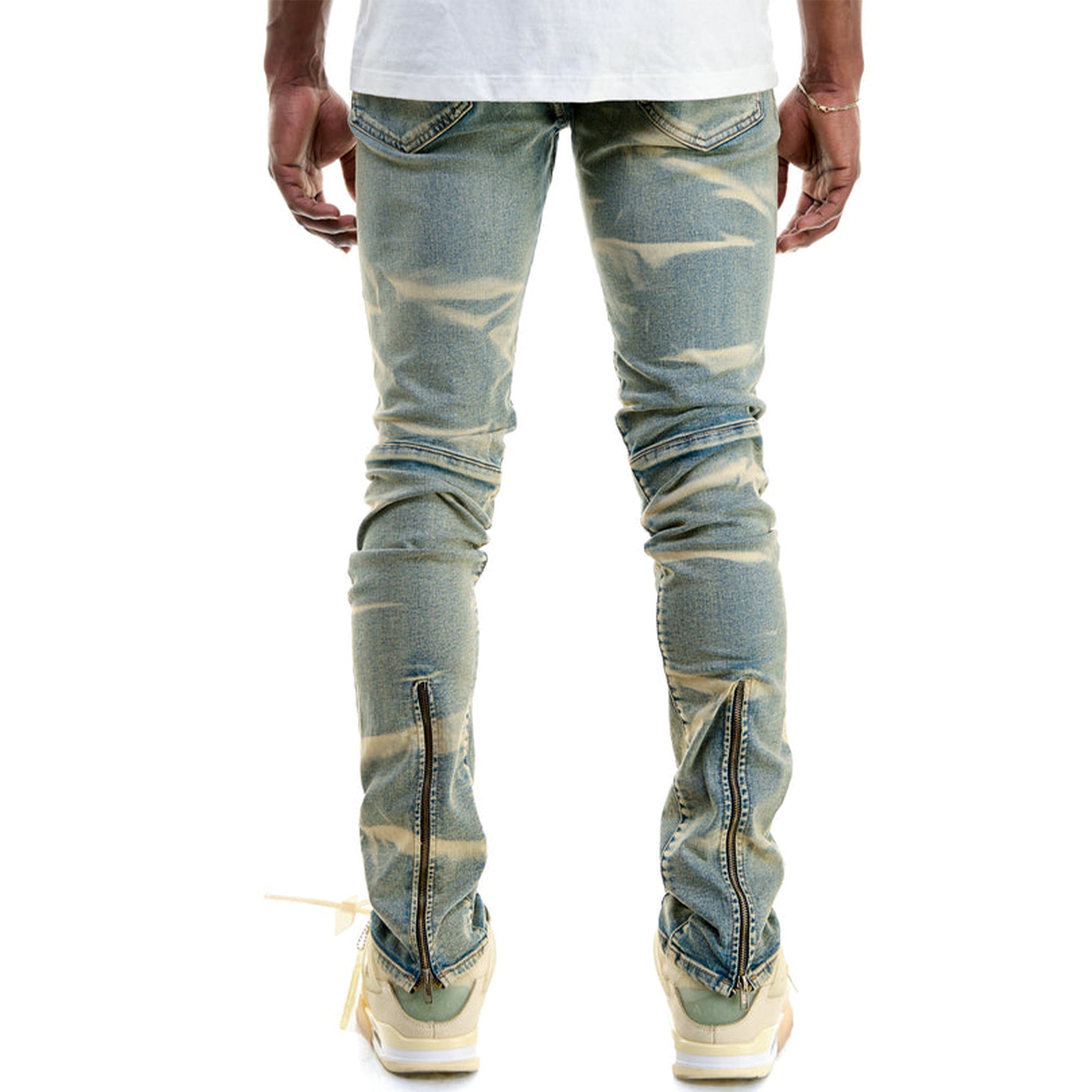 KNDK Men Stacked Lash Jeans (Blue)3