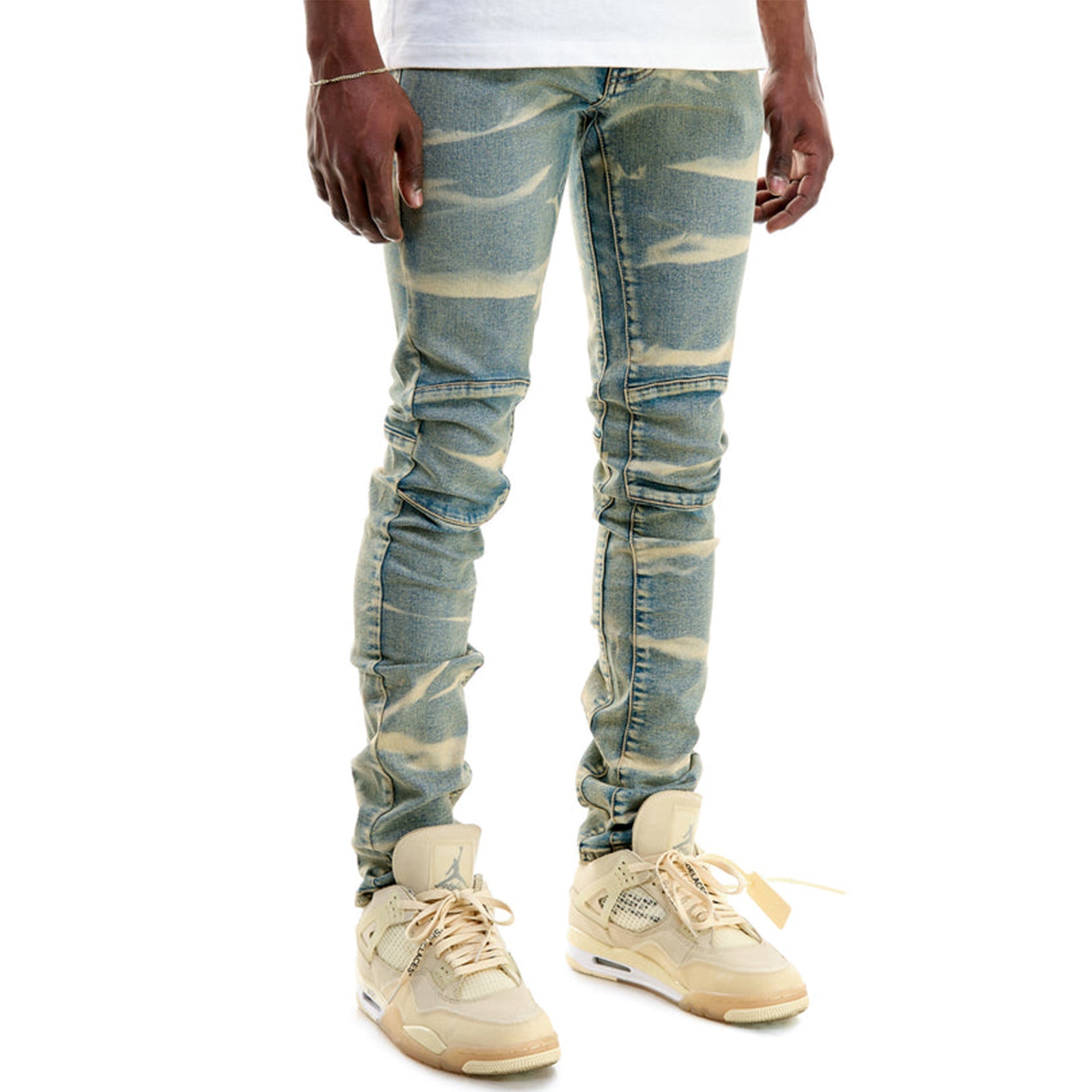 KNDK Men Stacked Lash Jeans (Blue)4