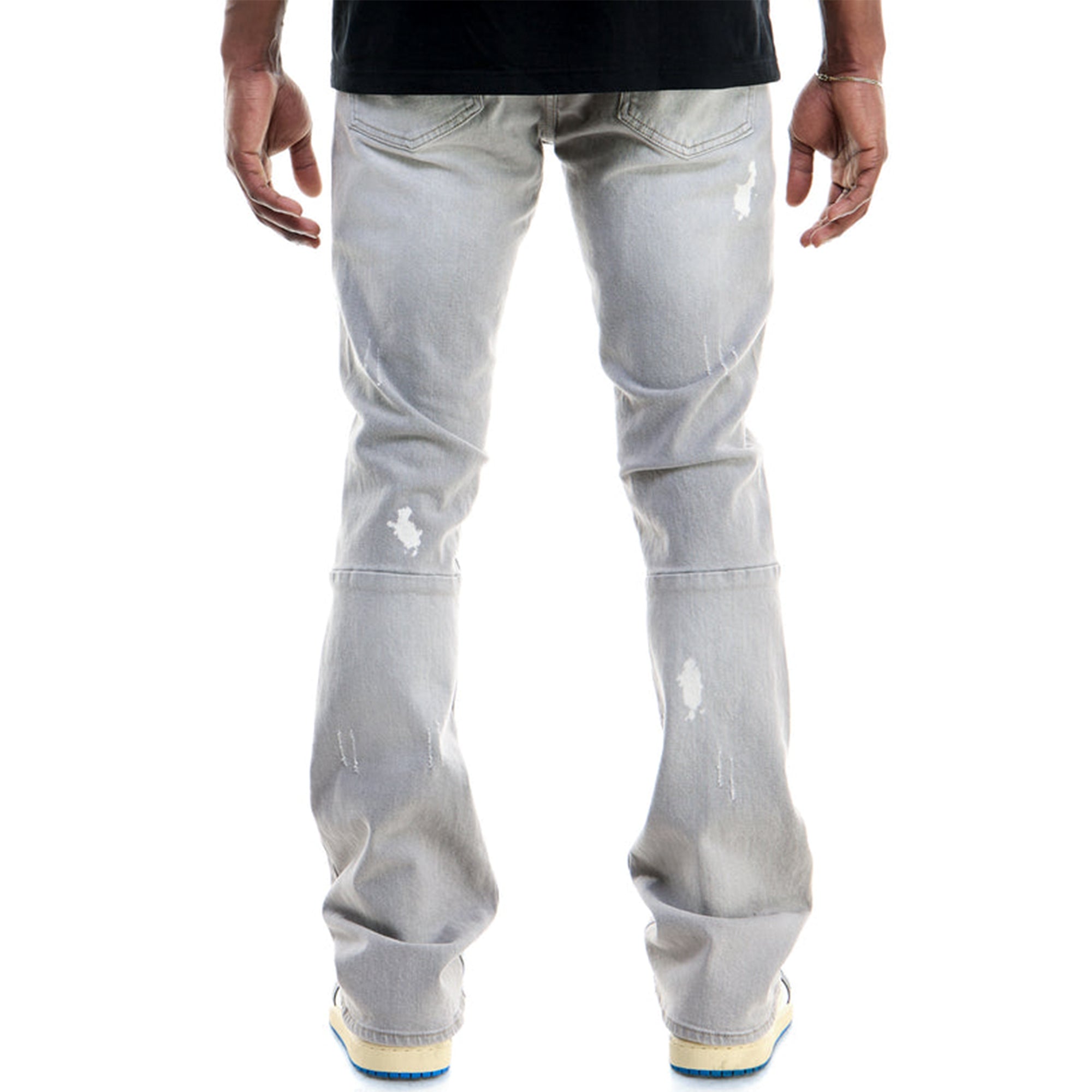 KNDK Men Tres Flare Jeans (Grey)-Nexus Clothing