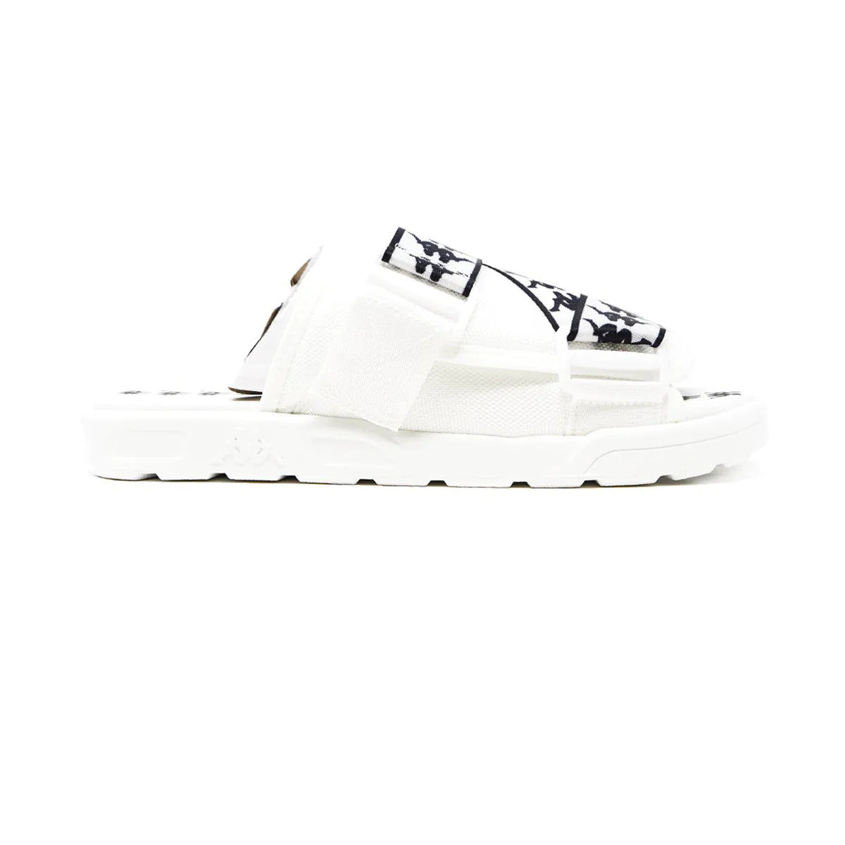 Kappa 222 Banda 1 Sandals Slides (White Black)-Nexus Clothing