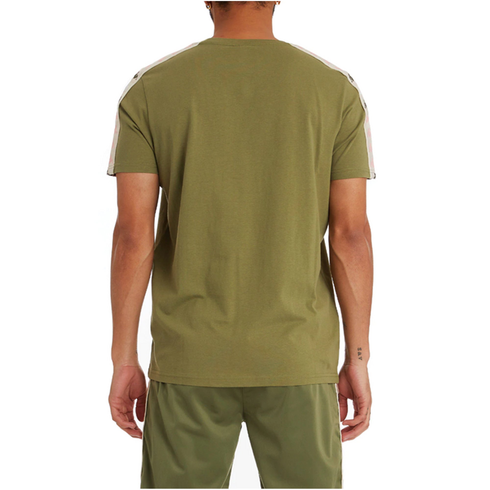 Kappa Men 222 Banda Deto 2 T-Shirt (Green Loden Beige)-Nexus Clothing