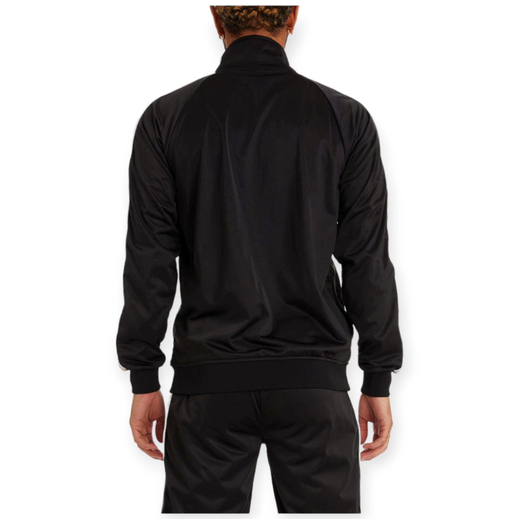 Kappa Men 222 Banda Dullo 2 Jacket (BLACK SMOKE-GREY)-Nexus Clothing