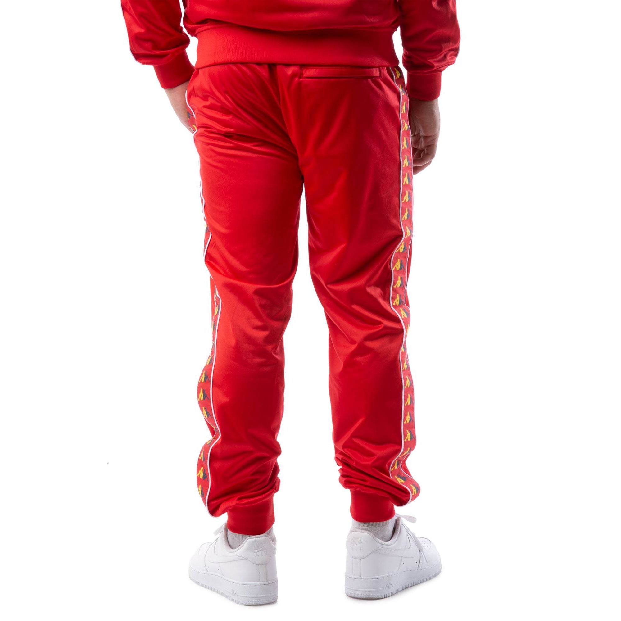 Kappa Men 222 Banda Taggart Track Pants (Red Yellow)-Nexus Clothing