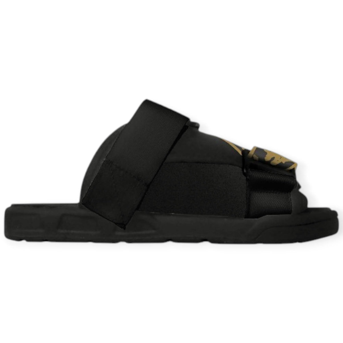 Kappa Black Slide Sandals with White Logo Straps KAPPA Logo Tape Kalpi 2 Slides 321I89W-A00 - Shiekh main image 3