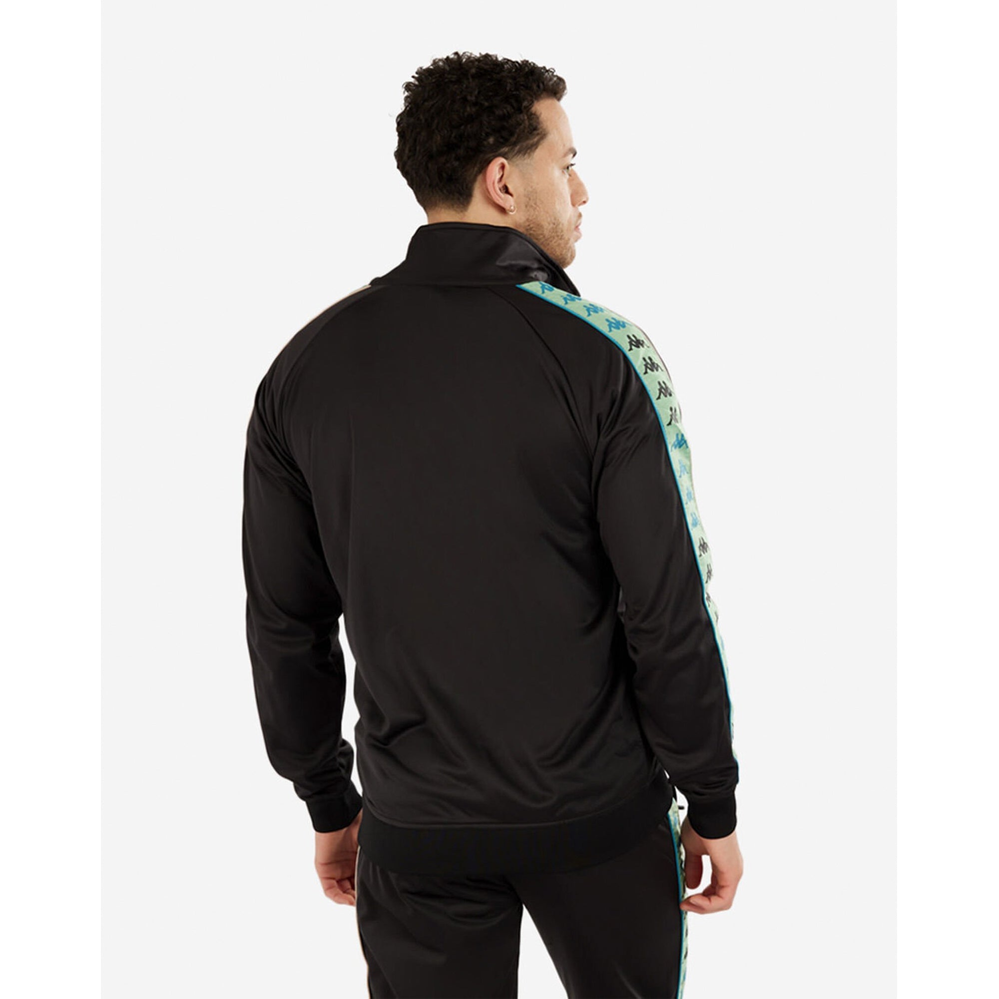 Kappa Men Bandana Mercury Track Jacket (Black Smoke)-Nexus Clothing