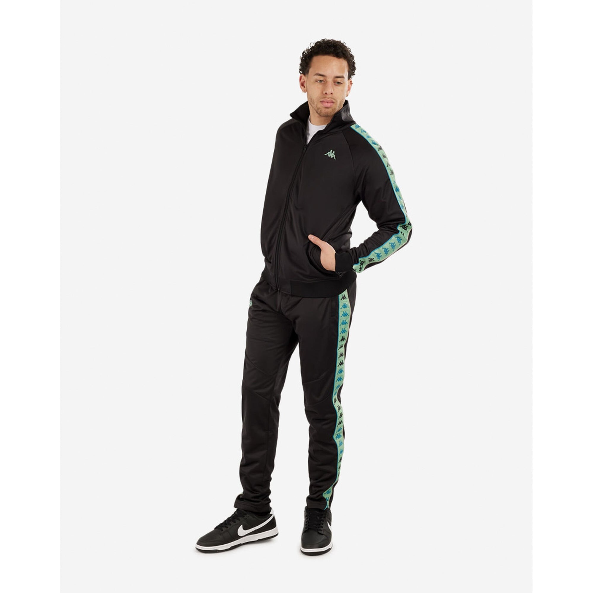 Kappa Men Bandana Mercury Track Jacket (Black Smoke)-Nexus Clothing