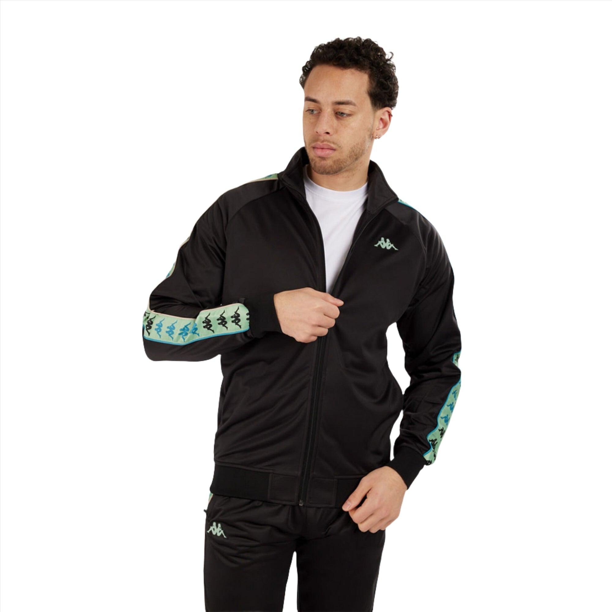 Kappa Men Bandana Mercury Track Jacket (Black Smoke)-BLACK SMOKE - GR-Small-Nexus Clothing