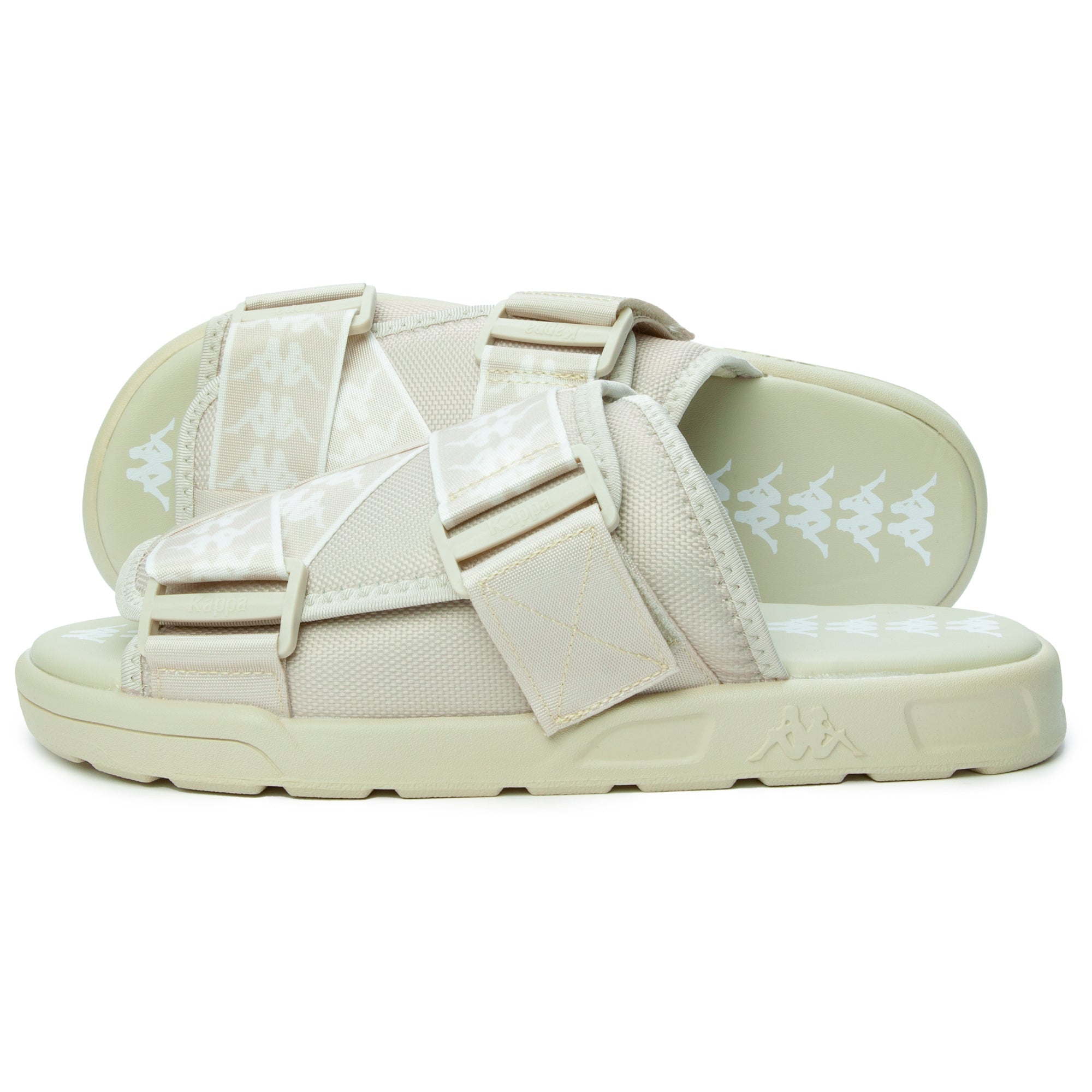 Kappa Unisex 222 Banda Mitel 1 Sandals (White Off White)-White Off White-11-Nexus Clothing