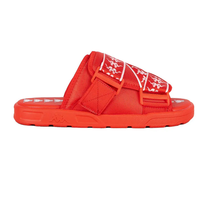 Kappa men 222 Banda 1 Sandals Slides (Red White) display picture 1